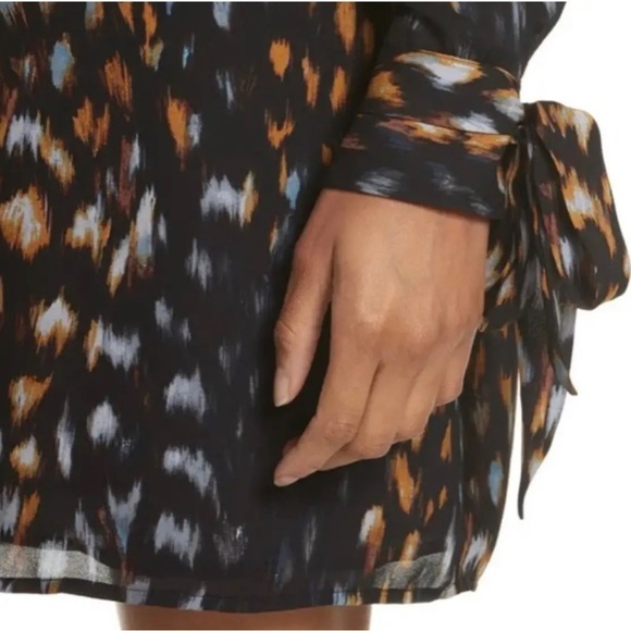 Equipment True Black Multi Geometric Bree silk Dress size extra small‎ - Picture 4 of 12